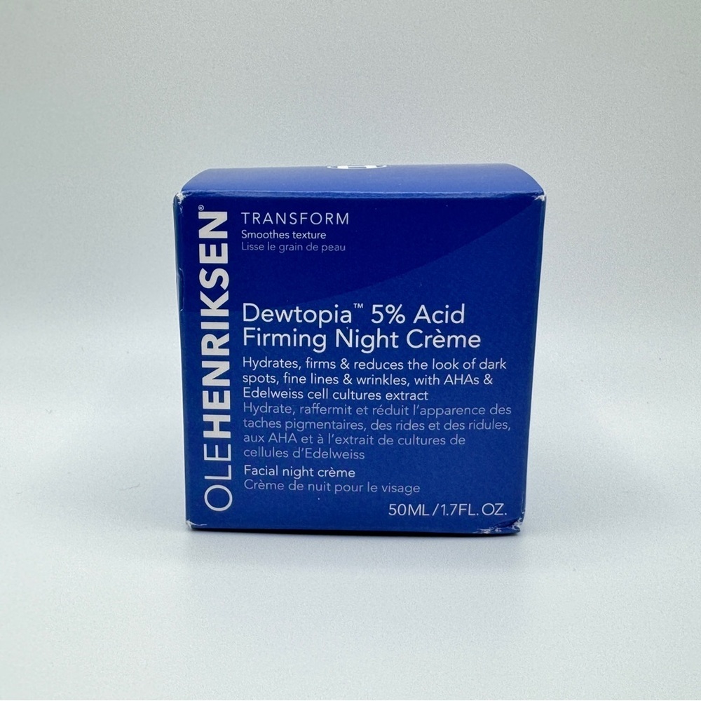 Ole Henriksen Dewtopia 5% Acid Firming Night Creme 1.7oz Full Size Skincare NIB - Picture 8 of 10